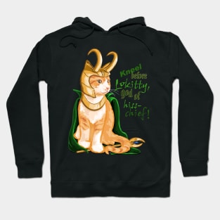 Kneel Before Lokitty Cat! Hoodie